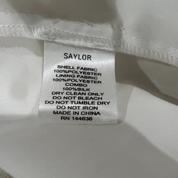 SAYLOR Off White Embroidered Montauk Karen Eyelet Dress $325 - Picture 13 of 13